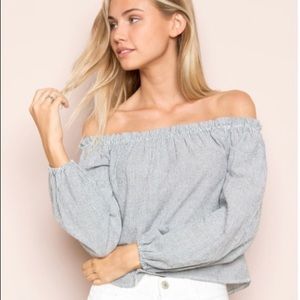 Brandy Melville off-the-shoulder theia top